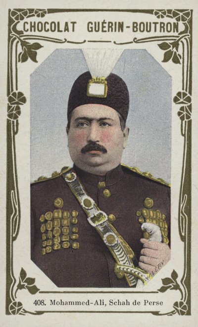 Mohammed-Ali, Schah de Perse (barevná fotografie) od French School