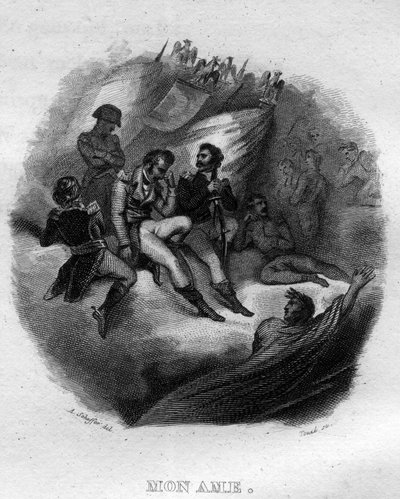 Mon soul Chanson de Beranger v „“Oeuvres Completes““ (1834) od Pierra Jeana de Berangera (1780-1857), francouzského básníka a skladatele. od French School