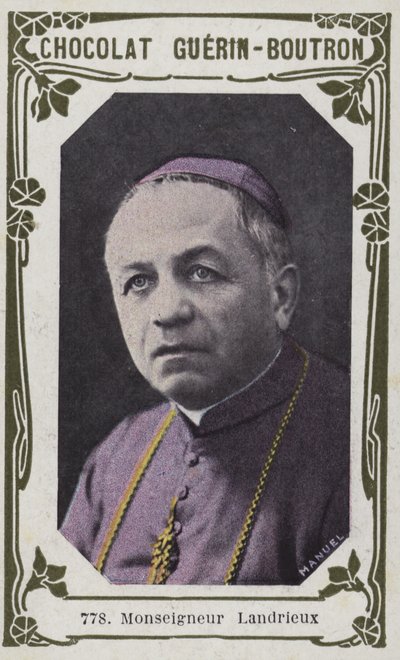Monseigneur Landrieux (barevná fotografie) od French School