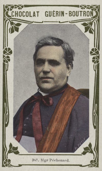 Monsignor Pechenard (barevná fotografie) od French School