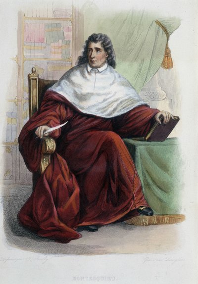Montesquieu - in Ed. Mennechet, "Le Plutarque francais". od French School