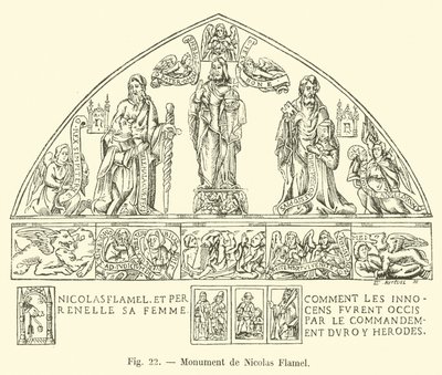 Památník Nicolase Flamela od French School