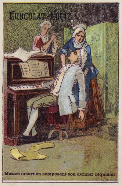 Mozart umírá při skládání svého posledního requiem od French School