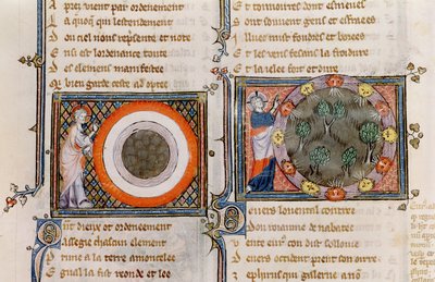 Ms 1044 fol.17v The Creation, from Ovide Moralise napsal Chretien Legouais od French School