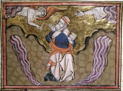 Paní 21 The Prophet Ezechiel, miniatura z Bible Historiale od French School