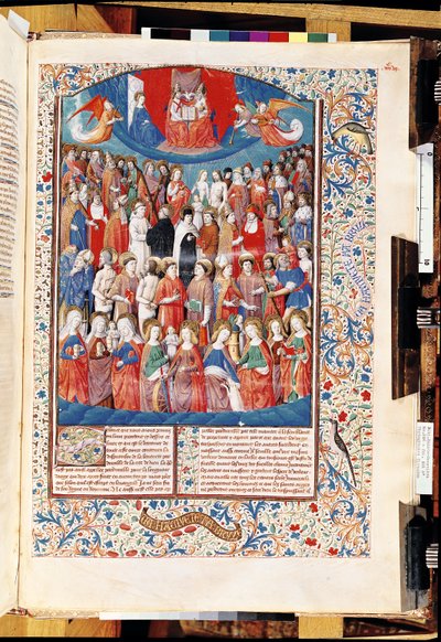Ms 246 f.406r Paradise, z De Civitate Dei od sv. Augustina z Hippo (354-430) od French School