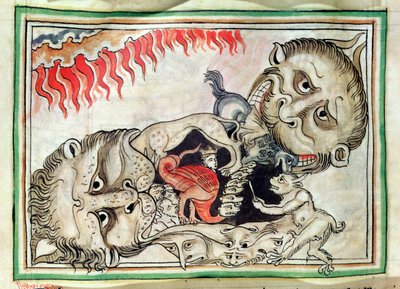Ms 422 f.95v Hell od French School