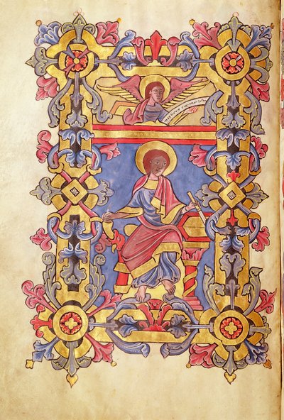 Paní 479 St. Matthew, z Les Gospels de lAbbaye de Cysoing od French School