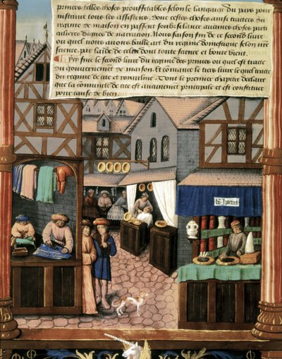 Ms 5062 fol.149v, stránka z "Knihy o vládě knížat". od French School