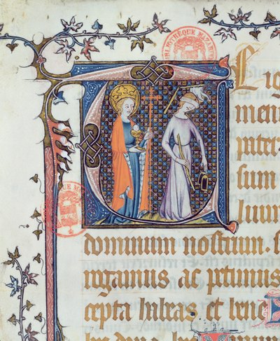 Ms 527 Církev a synagoga od French School