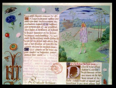 Paní Fr 9197 fol. 187 Pan, z Book of Chess DAmour od French School