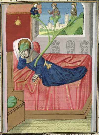 Ms H 7 fol.145r Strom Jesseho, z Bible Jeana XXII od French School