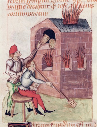 Ms Lat 993 L.9.28 f.138r Skleněné dmychadla, od Tractatus de Herbis od Dioscorides od French School