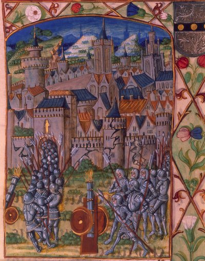 Paní Royal 20 E.III fol. 152v The Capture of Evreux, from 