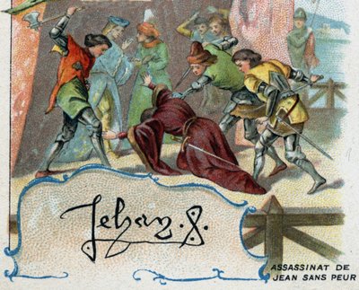 Vražda Johna bez obav zastánce anglického delfína, budoucího Karla VII od French School