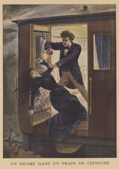 Vražda v železničním vlaku Ceinture v Paříži od French School