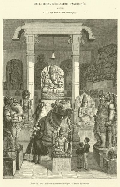 Leiden Museum, Hall of Asian Monuments (rytina) od French School