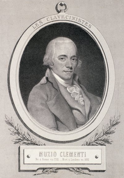 Muzio Clementi (1752-1832) ryl Alfred Lemoine od French School