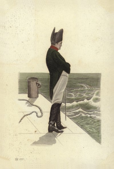 Napoleon I (barevná litografie) od French School