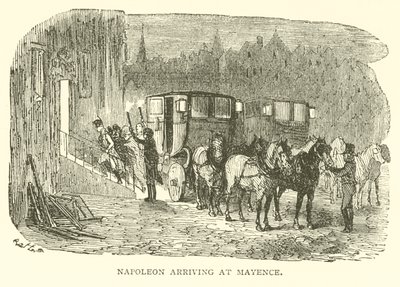 Napoleon přijíždějící do Mayence (rytina) od French School