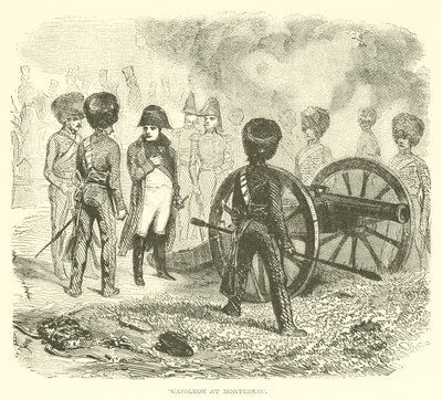 Napoleon v Montereau (rytina) od French School