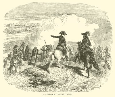 Napoleon na hoře Tábor (rytina) od French School