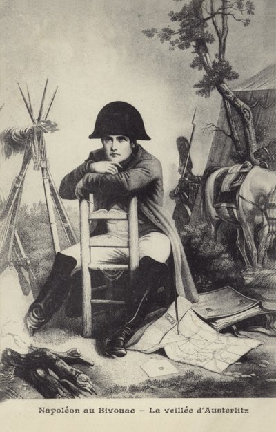 Napoleon v bivaku od French School