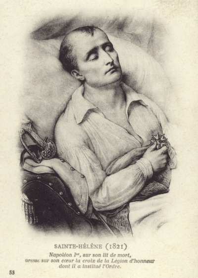 Napoleon na smrtelné posteli od French School