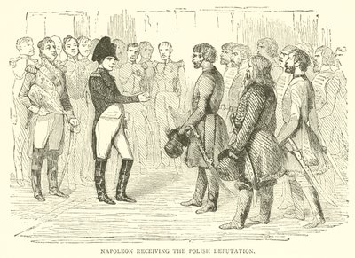 Napoleon přijímající polskou deputaci (rytina) od French School