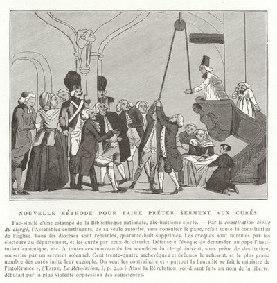 Nová metoda skládání přísah kněžím, Francouzská revoluce od French School