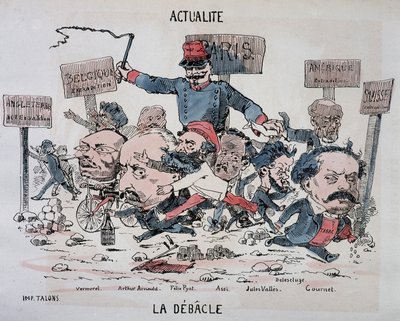 Novinky: La déblacle: Vermorel, Arnould, Pyat, Assi, Vallès, Delescluze a Gournet na konci komuny od French School