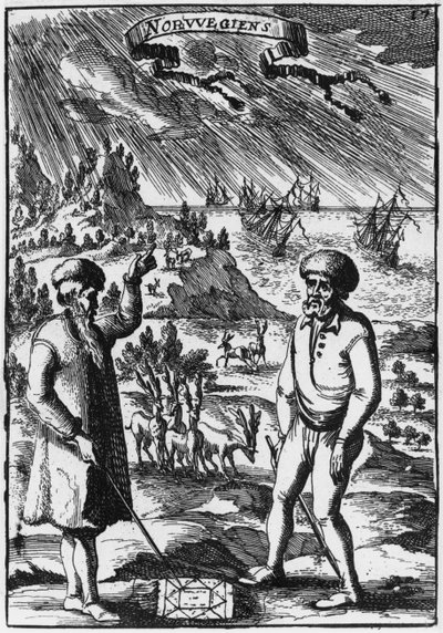 Norové, ilustrace z Description de lUnivers od Allaina Manessona Malleta (1630-1706), vydáno v Paříži, 1683 od French School