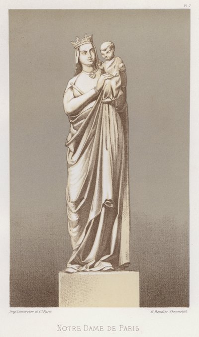 Notre Dame de Paris (barevné lito) od French School