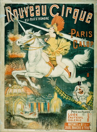 Nový cirkus, 1889 od French School