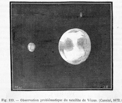 Problematické pozorování satelitu Venuše (Cassini od French School