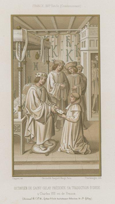Octavian de Saint Gelais představuje svůj překlad Ovidia od French School