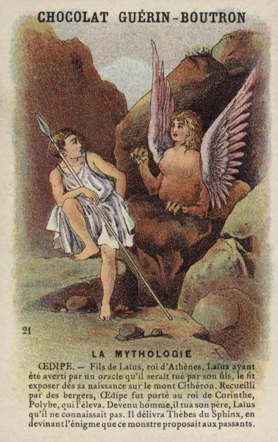 Oidipus a Sfinga od French School