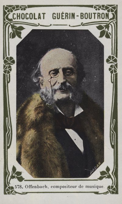 Offenbach , hudební skladatel (barevné foto) od French School
