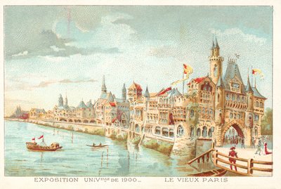 Stará Paříž, Všeobecná výstava 1900, Paříž (chromolitho) od French School