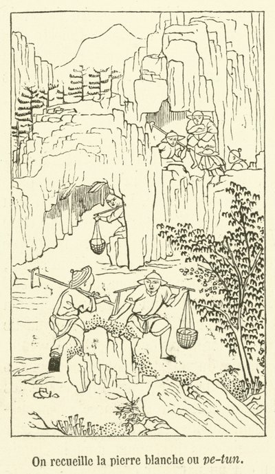 Sbíráme bílý kámen nebo pe-tun (rytí) od French School