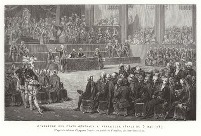 Otevření generálního stavovského úřadu ve Versailles 5. května 1789 od French School