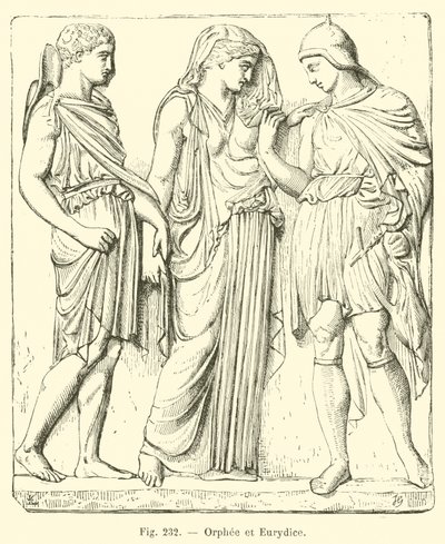 Orphee et Eurydice (rytina) od French School