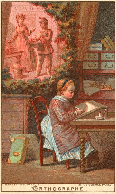 Pravopis (chromolitho) od French School