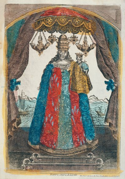 Panny Marie Loretské, konec 18. století od French School