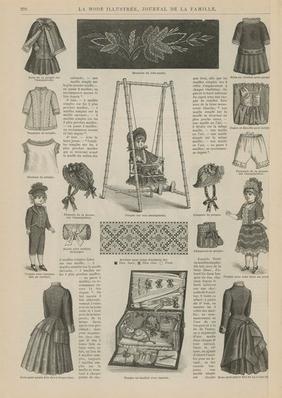 Stránka z La Mode Illustree od French School