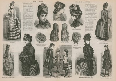 Stránka z La Mode Illustree od French School