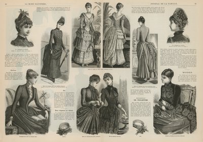 Stránka z La Mode Illustree od French School
