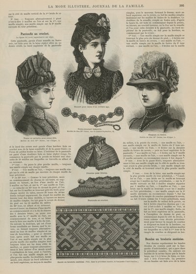 Stránka z La Mode Illustree od French School