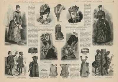 Stránka z La Mode Illustree od French School