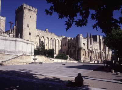 Palác papežů z Avignonu od French School